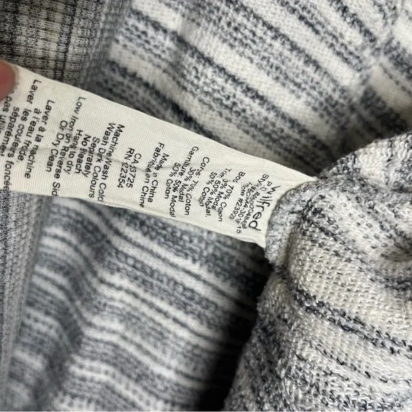 Aritzia Wilfred Diderot Open Front Cocoon Cardigan Light Heathered Grey Size XS - Picture 7 of 14